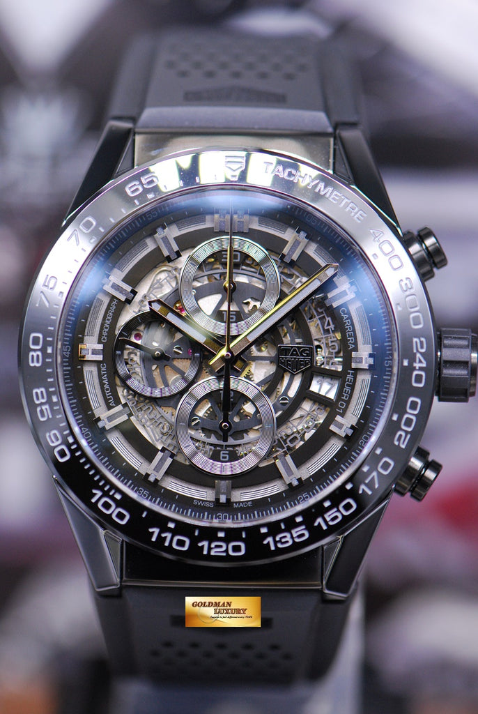 SOLD TAG HEUER CARRERA CHRONOGRAPH CALIBRE HEUER 01 PVD BLACK