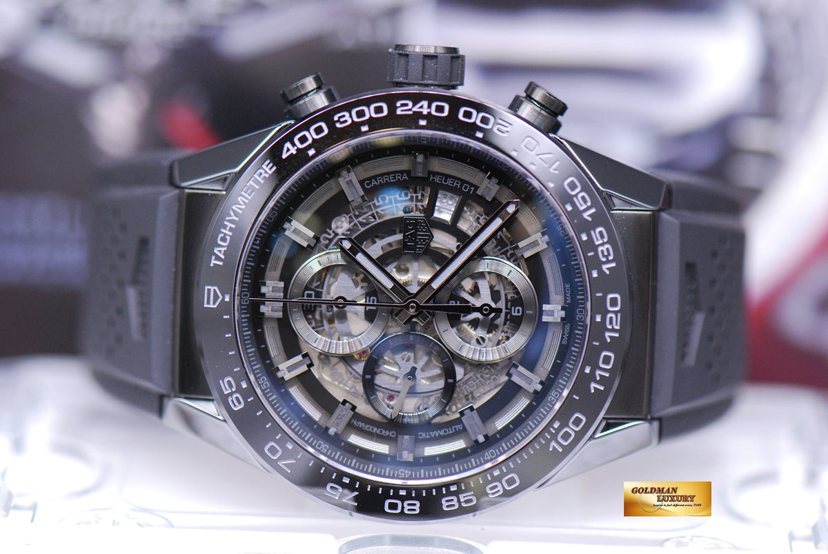 [SOLD] TAG HEUER CARRERA CHRONOGRAPH CALIBRE HEUER 01 PVD BLACK AUTOMATIC CAR2A90 (NEW)