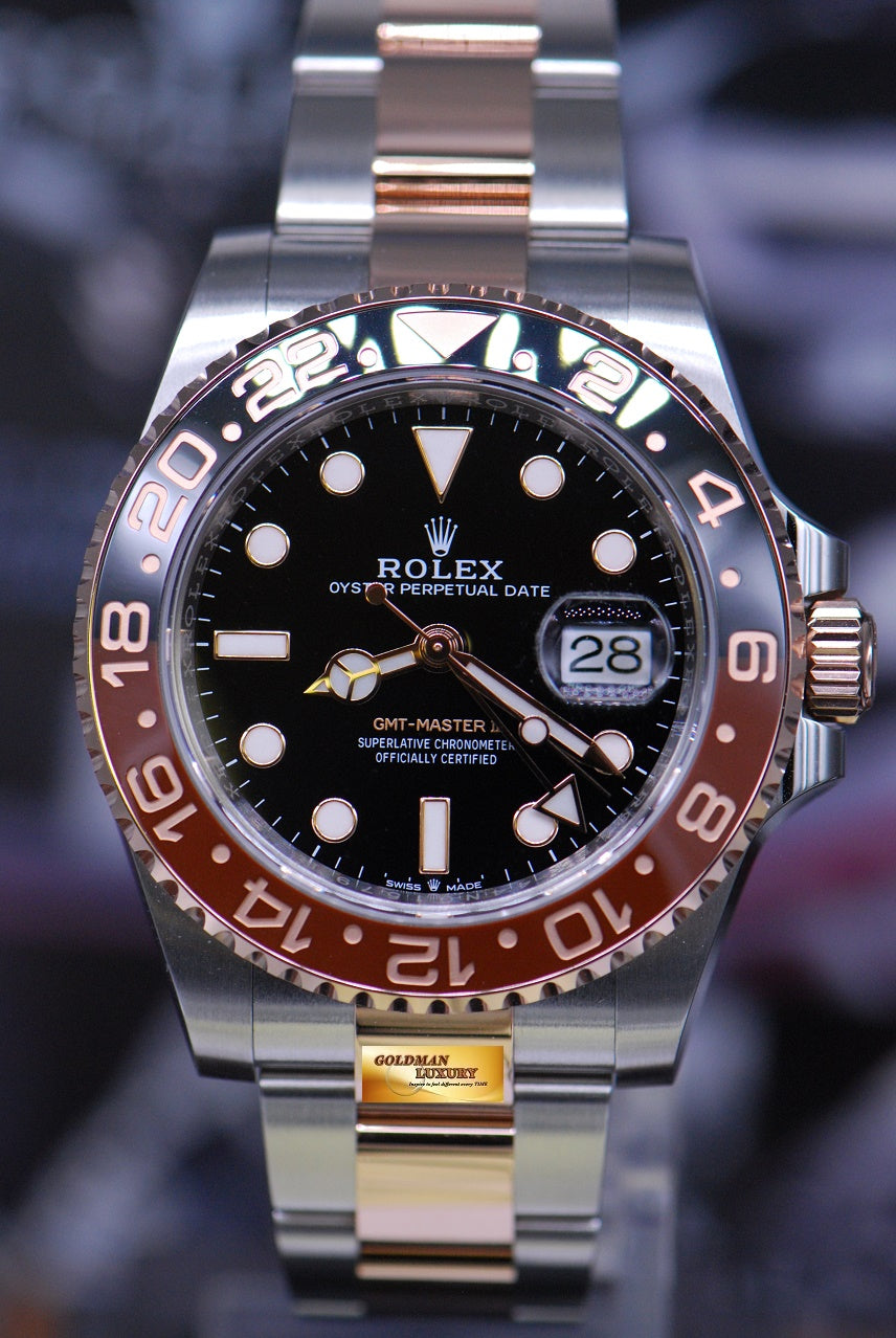 [SOLD] ROLEX OYSTER GMT-MASTER II HALF-EVEROSE GOLD ROOT BEER 126711CHNR (NEW-UNWORN)