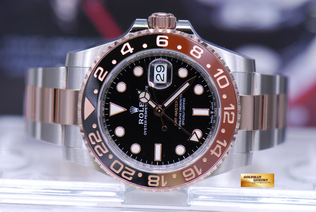 [SOLD] ROLEX OYSTER GMT-MASTER II HALF-EVEROSE GOLD ROOT BEER 126711CHNR (NEW-UNWORN)