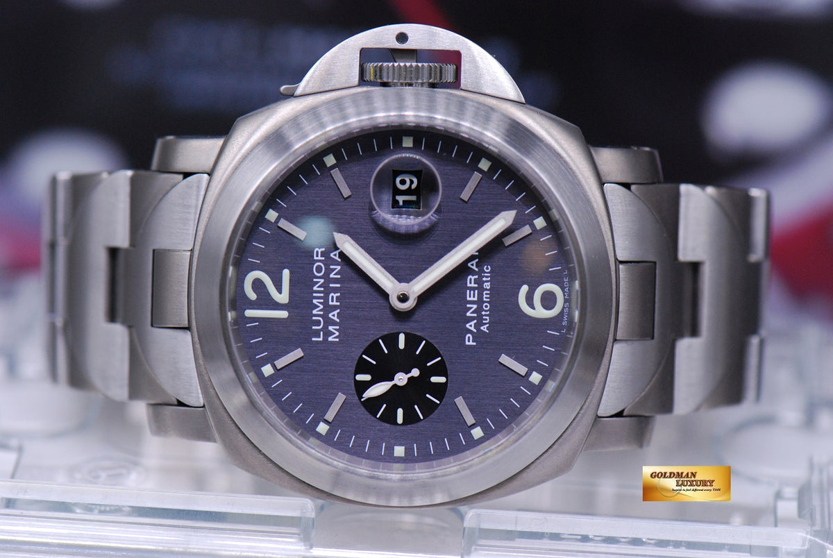 [SOLD] PANERAI LUMINOR MARINA 44mm TITANIUM BRACELET ANTHRACITE DIAL AUTOMATIC PAM 91 (MINT)