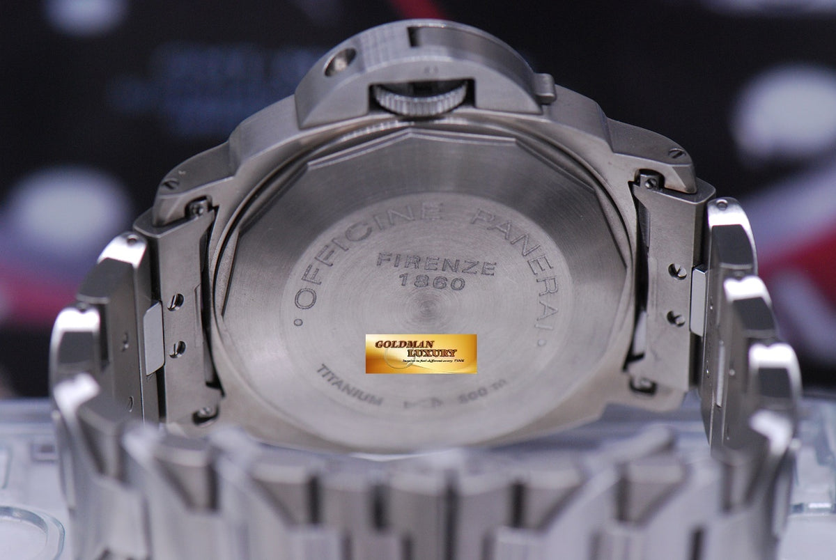 [SOLD] PANERAI LUMINOR MARINA 44mm TITANIUM BRACELET ANTHRACITE DIAL AUTOMATIC PAM 91 (MINT)