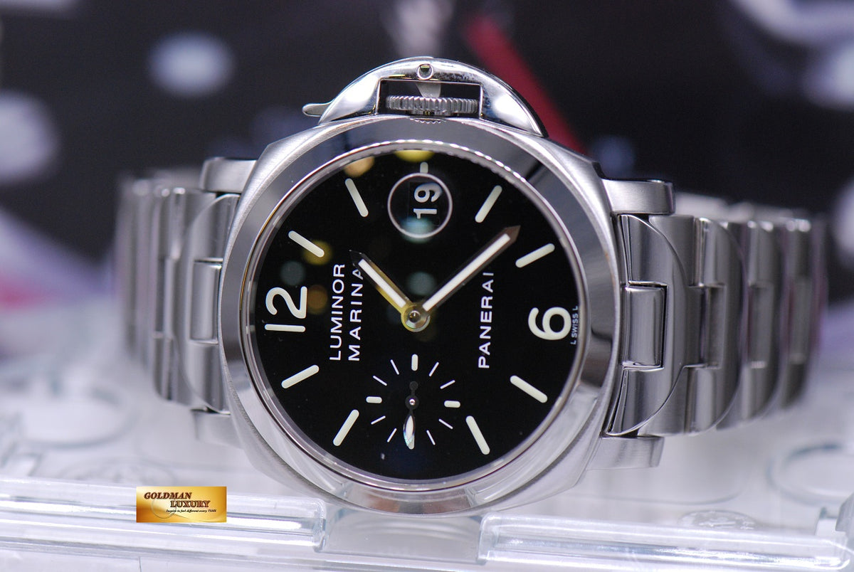 [SOLD] PANERAI LUMINOR MARINA 40mm STAINLESS STEEL BRACELET AUTOMATIC PAM 50 (MINT)