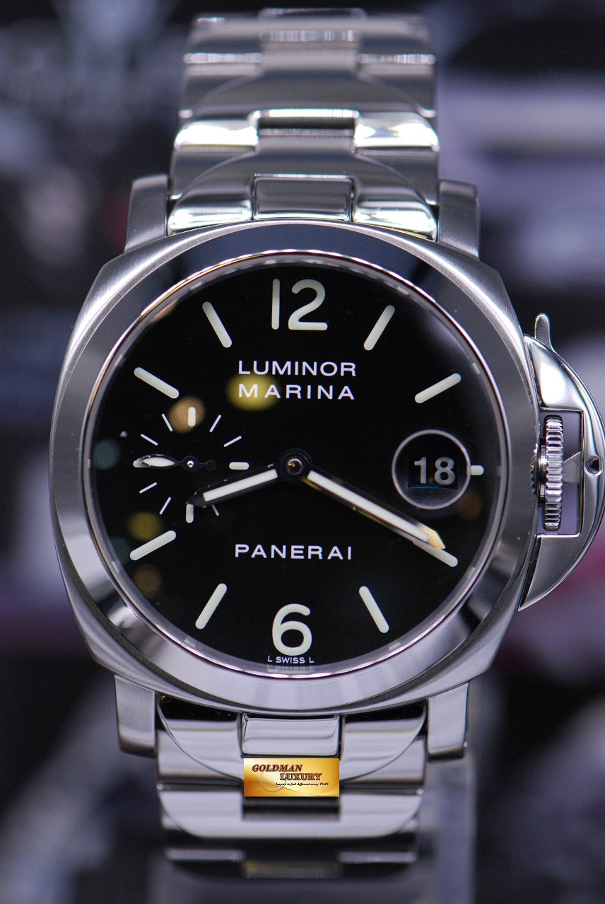 [SOLD] PANERAI LUMINOR MARINA 40mm STAINLESS STEEL BRACELET AUTOMATIC PAM 50 (MINT)