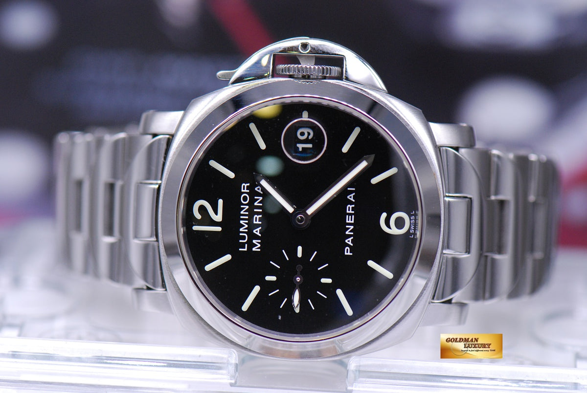 [SOLD] PANERAI LUMINOR MARINA 40mm STAINLESS STEEL BRACELET AUTOMATIC PAM 50 (MINT)