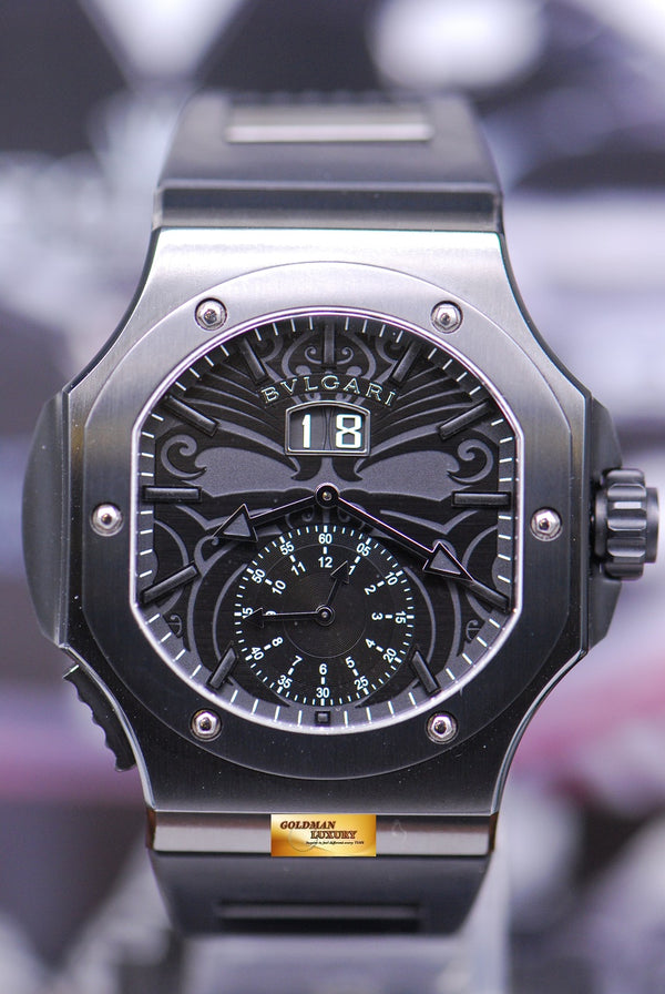 [SOLD] BVLGARI DANIEL ROTH ENDURER ALL BLACK CHRONOSPRINT PVD BLACK AUTOMATIC BRE56SBCHS (MINT)