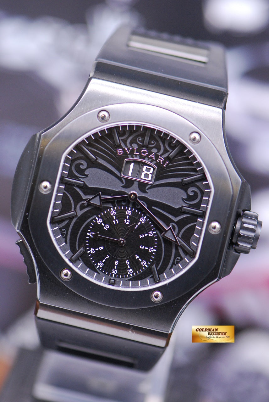 [SOLD] BVLGARI DANIEL ROTH ENDURER ALL BLACK CHRONOSPRINT PVD BLACK AUTOMATIC BRE56SBCHS (MINT)