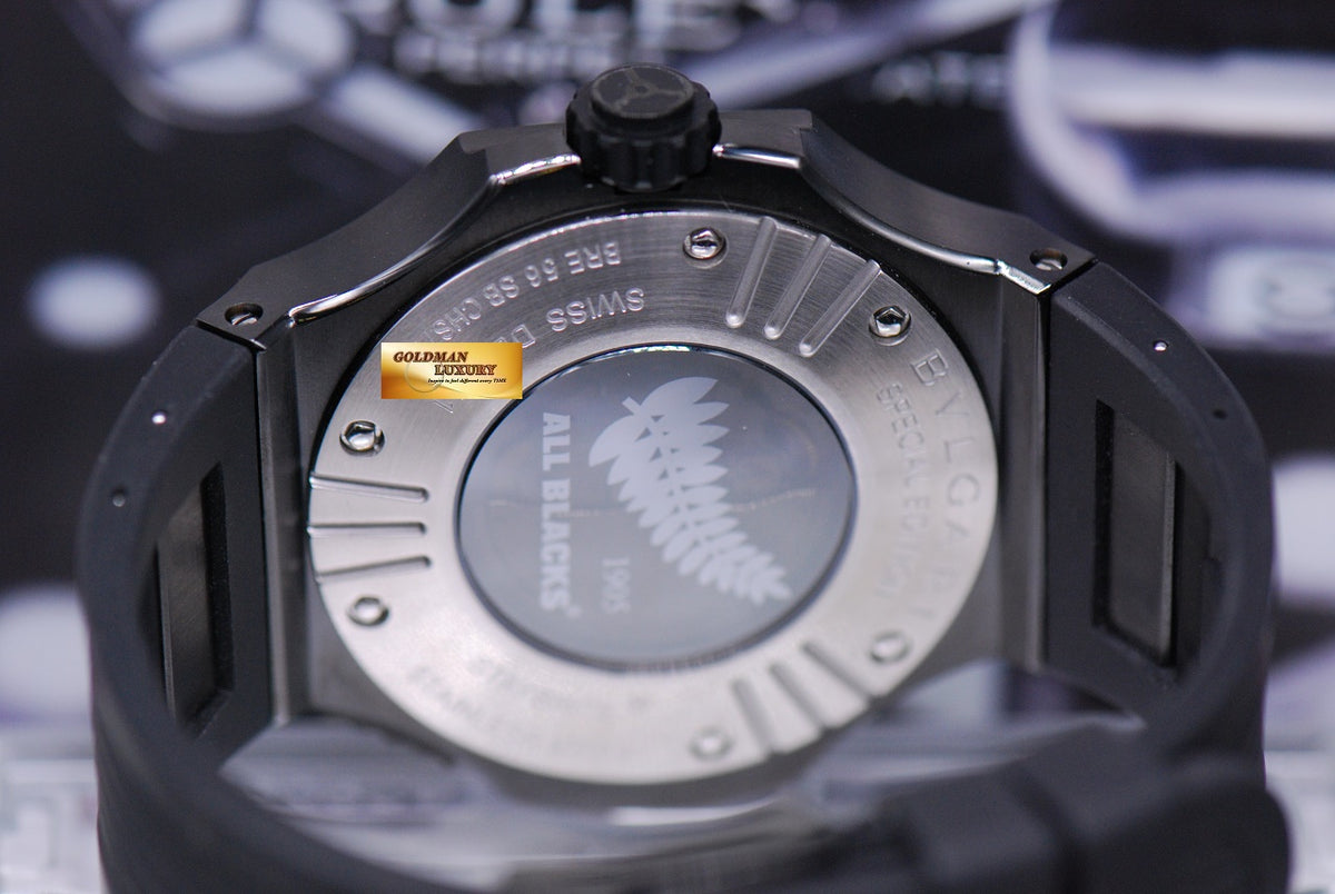 [SOLD] BVLGARI DANIEL ROTH ENDURER ALL BLACK CHRONOSPRINT PVD BLACK AUTOMATIC BRE56SBCHS (MINT)