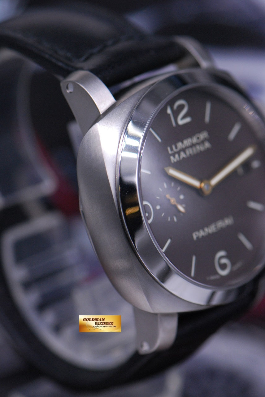 [SOLD] PANERAI LUMINOR MARINA 44mm TITANIUM TOBACCO BROWN DIAL AUTOMATIC PAM 351 (MINT)