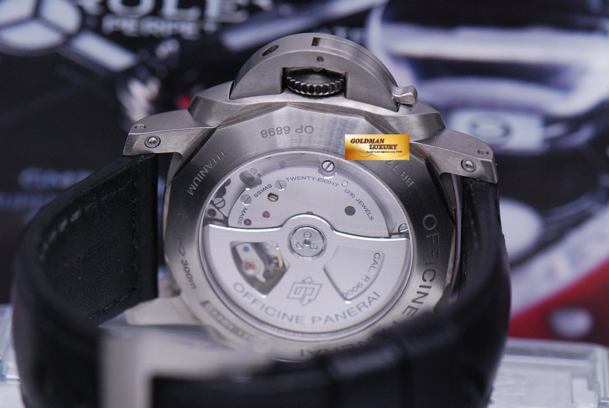 [SOLD] PANERAI LUMINOR MARINA 44mm TITANIUM TOBACCO BROWN DIAL AUTOMATIC PAM 351 (MINT)