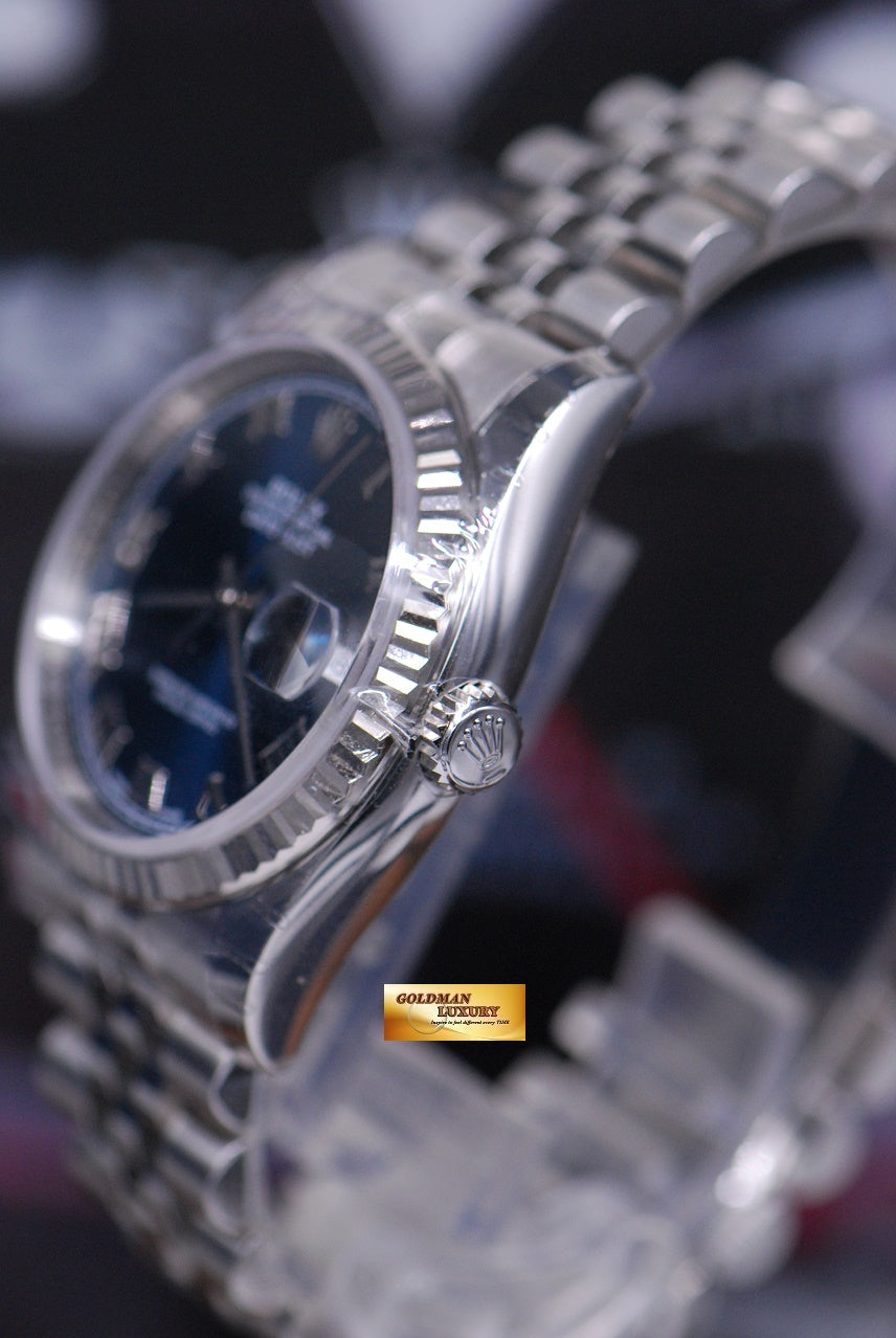 [SOLD] ROLEX OYSTER PERPETUAL DATEJUST 36mm BLUE JUBILEE BRACELET 116234 (NEW-UNWORN)