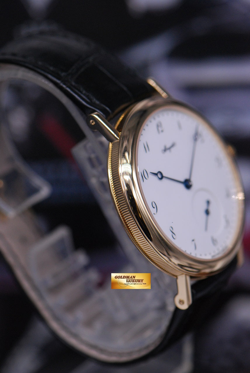 [SOLD] BREGUET CLASSIQUE 18K YELLOW GOLD ENAMEL WHITE DIAL AUTOMATIC 5140 (MINT)