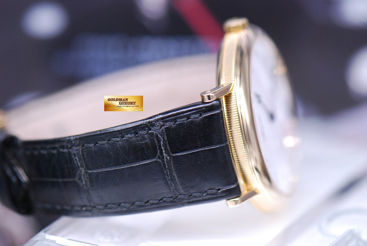 [SOLD] BREGUET CLASSIQUE 18K YELLOW GOLD ENAMEL WHITE DIAL AUTOMATIC 5140 (MINT)