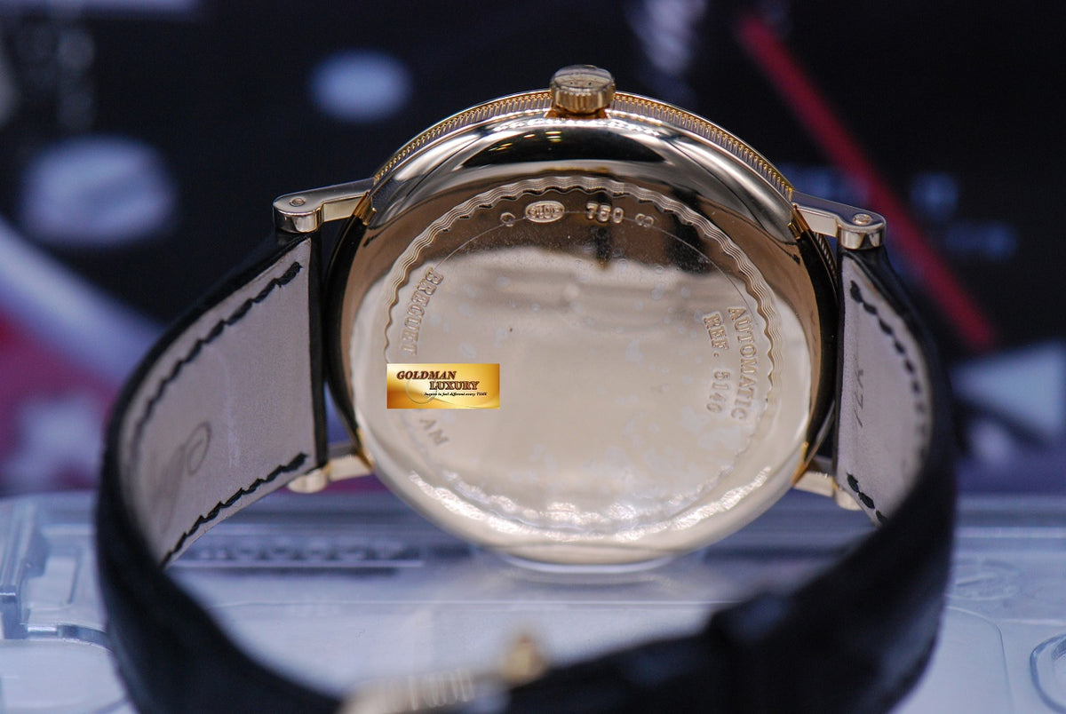 [SOLD] BREGUET CLASSIQUE 18K YELLOW GOLD ENAMEL WHITE DIAL AUTOMATIC 5140 (MINT)