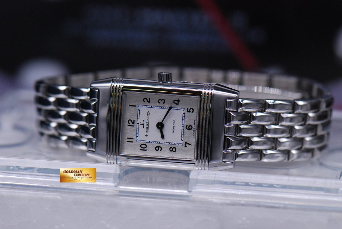 [SOLD] JLC REVERSO LADIES STAINLESS STEEL BRACELET MANUAL 260.8.86 (NEAR MINT)