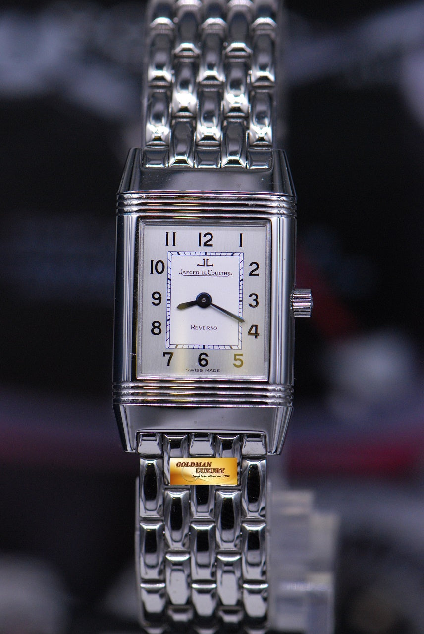 [SOLD] JLC REVERSO LADIES STAINLESS STEEL BRACELET MANUAL 260.8.86 (NEAR MINT)