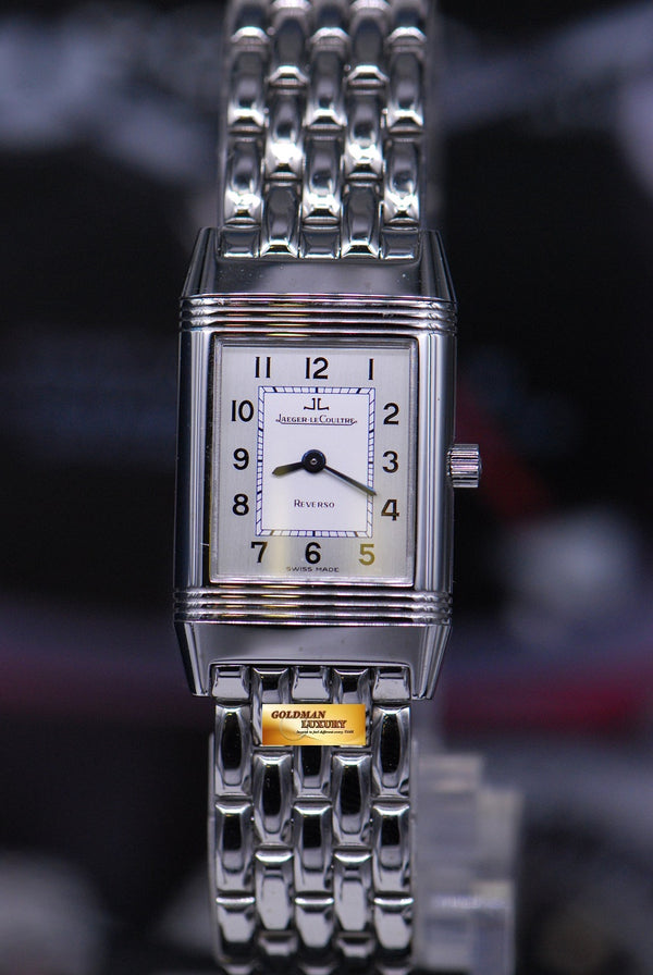 [SOLD] JLC REVERSO LADIES STAINLESS STEEL BRACELET MANUAL 260.8.86 (NEAR MINT)