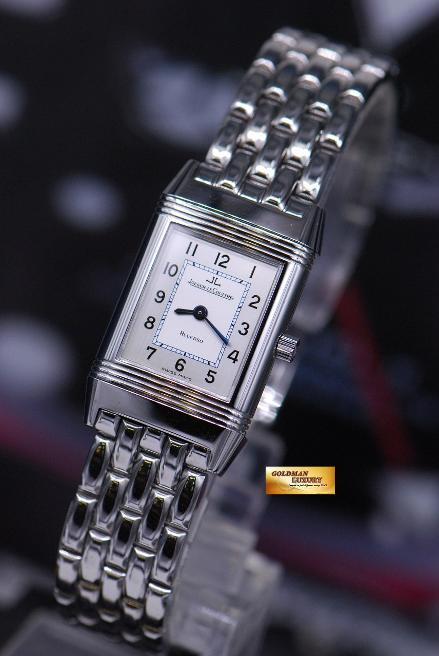 [SOLD] JLC REVERSO LADIES STAINLESS STEEL BRACELET MANUAL 260.8.86 (NEAR MINT)