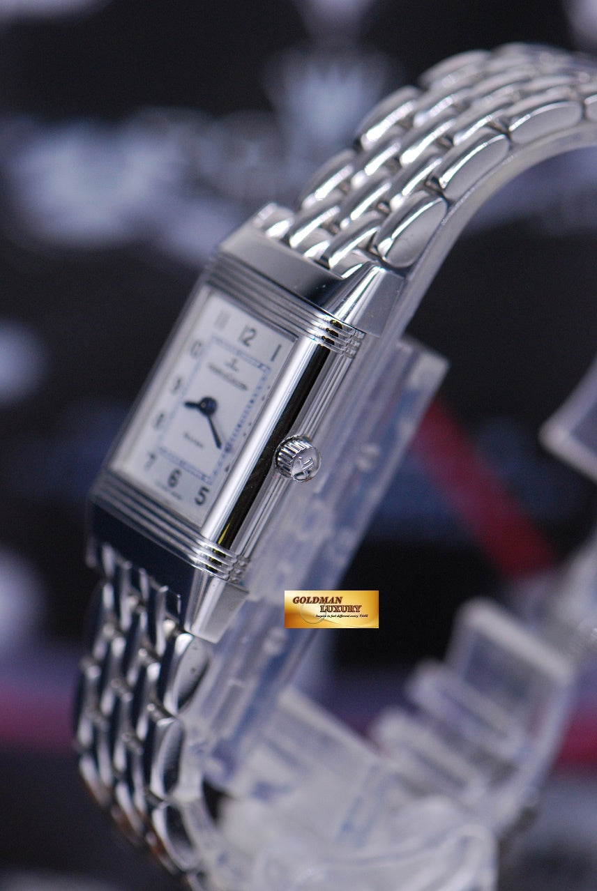 [SOLD] JLC REVERSO LADIES STAINLESS STEEL BRACELET MANUAL 260.8.86 (NEAR MINT)