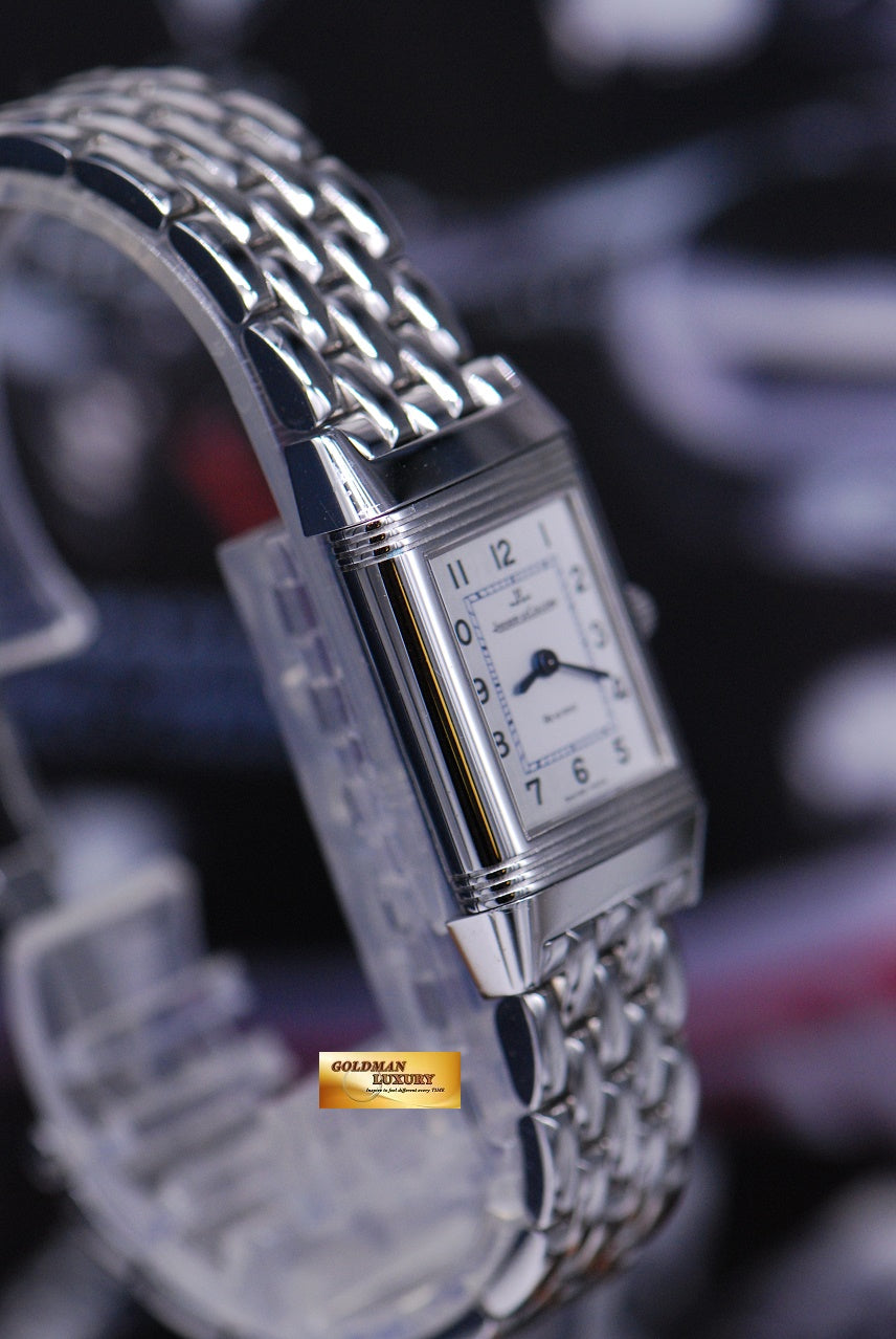 [SOLD] JLC REVERSO LADIES STAINLESS STEEL BRACELET MANUAL 260.8.86 (NEAR MINT)