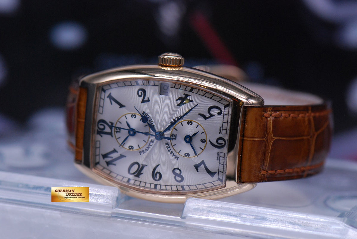 [SOLD] FRANCK MULLER MASTER BANKER 3 GMT 18K YELLOW GOLD AUTOMATIC 2852MB (NEAR MINT)