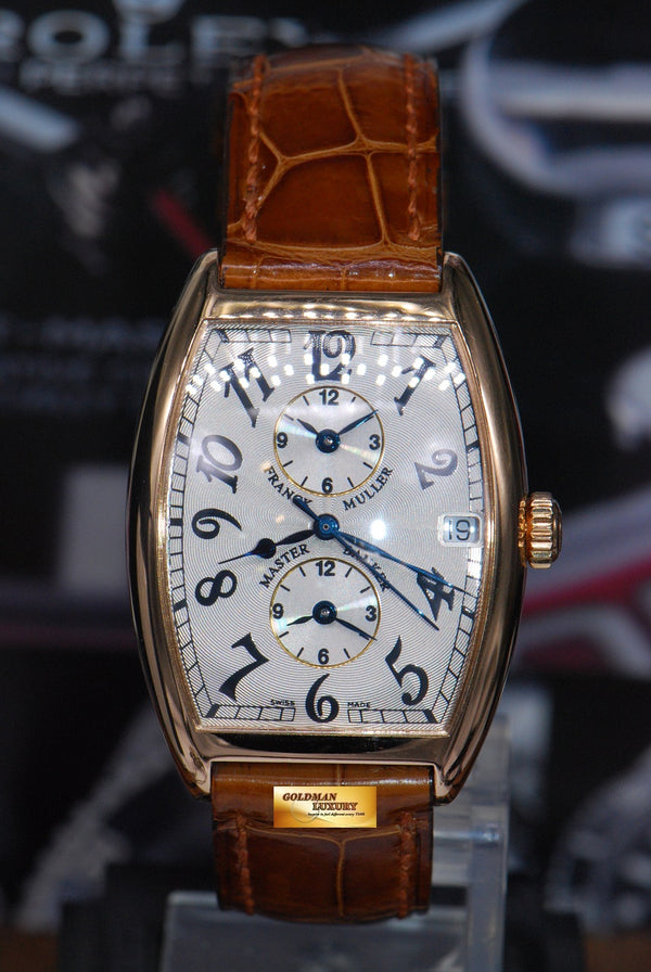 [SOLD] FRANCK MULLER MASTER BANKER 3 GMT 18K YELLOW GOLD AUTOMATIC 2852MB (NEAR MINT)