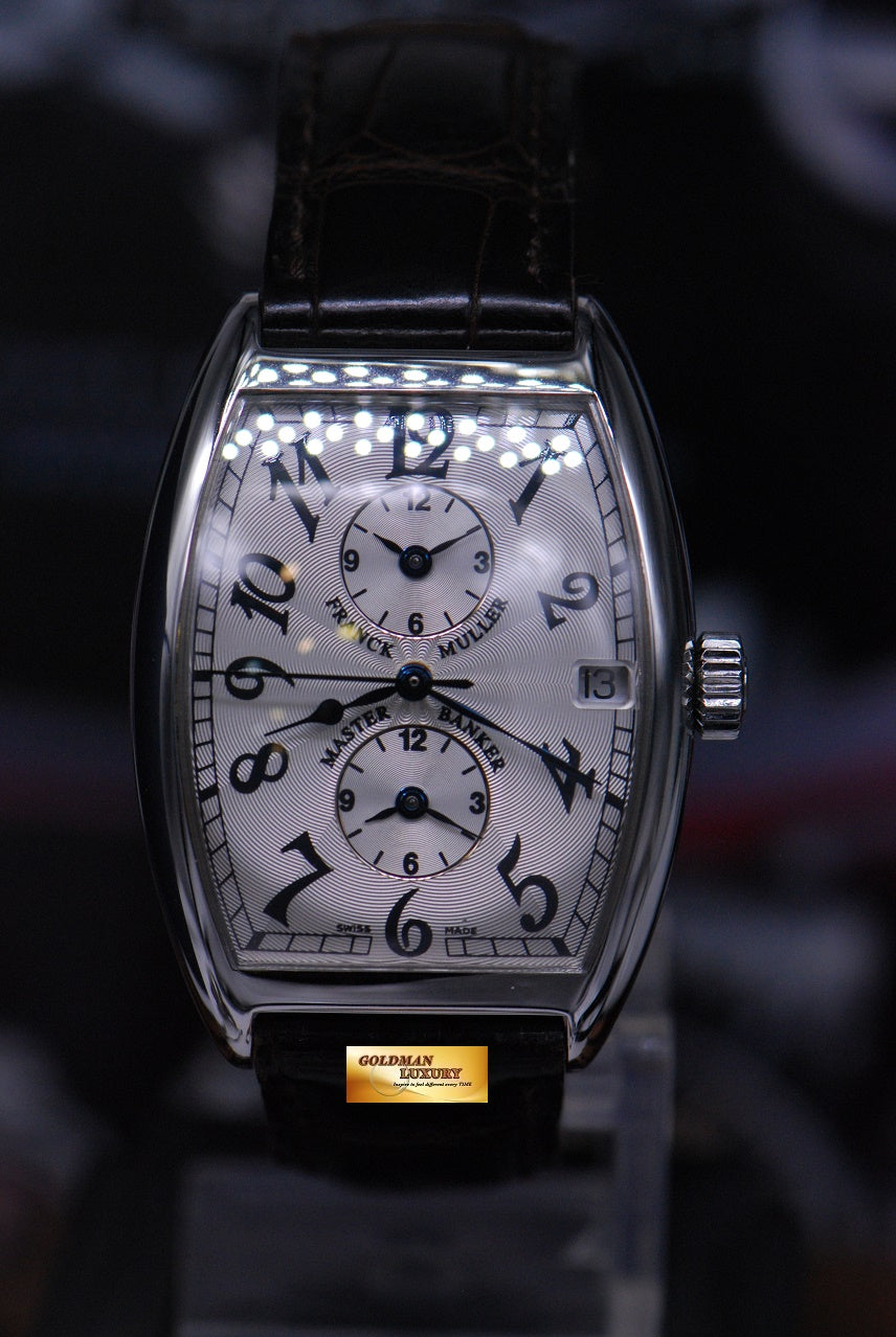 [SOLD] FRANCK MULLER MASTER BANKER 3 GMT STAINLESS STEEL AUTOMATIC 2852MB (MINT)