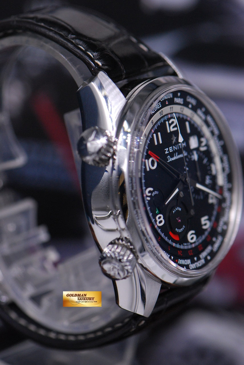 [SOLD] ZENITH PILOT DOUBLEMATIC 45mm CHRONOGRAPH ALARM WORLD TIME BIG DATE AUTOMATIC (MINT)