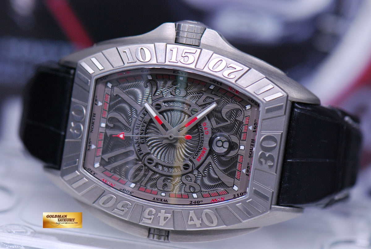 [SOLD] FRANCK MULLER CONQUISTADOR SPORT GPG TITANIUM AUTOMATIC 8900 SC DT (MINT)