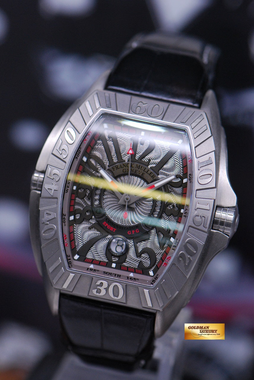 [SOLD] FRANCK MULLER CONQUISTADOR SPORT GPG TITANIUM AUTOMATIC 8900 SC DT (MINT)