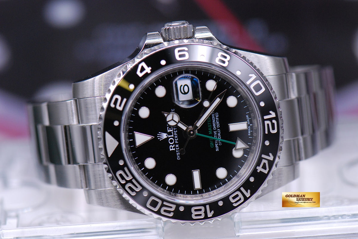 [SOLD] ROLEX OYSTER PERPETUAL GMT-MASTER II CERAMIC BEZEL 116710LN (MINT)