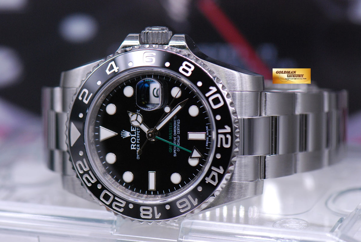 [SOLD] ROLEX OYSTER PERPETUAL GMT-MASTER II CERAMIC BEZEL 116710LN (MINT)