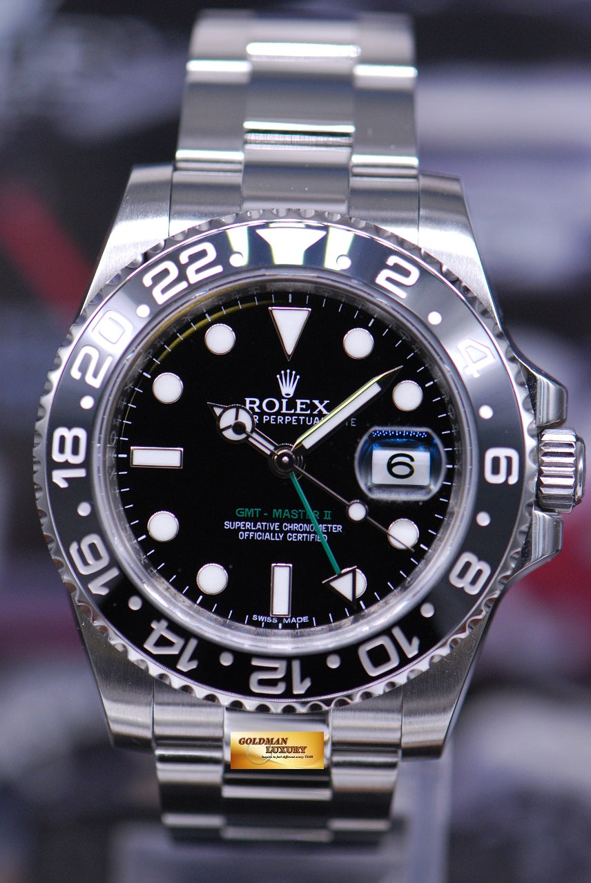 [SOLD] ROLEX OYSTER PERPETUAL GMT-MASTER II CERAMIC BEZEL 116710LN (MINT)