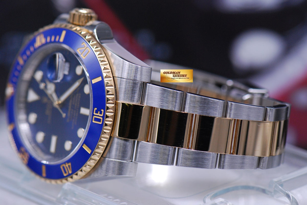 [SOLD] ROLEX OYSTER PERPETUAL SUBMARINER BLUE HALF-GOLD CERAMIC Ref 116613LB (NEW-UNWORN)