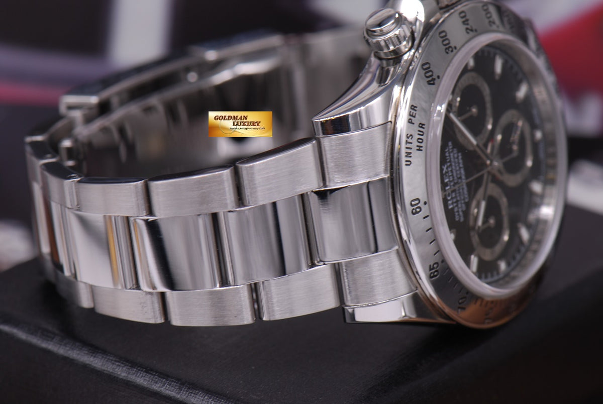 [SOLD] ROLEX OYSTER PERPETUAL DAYTONA STAINLESS STEEL CHRONOGRAPH BLACK Ref : 116520 (MINT)