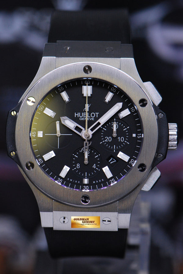 [SOLD] HUBLOT BIG BANG CHRONOGRAPH 44mm STEEL  BEZEL AUTOMATIC 301.SX.1170.RX (MINT)
