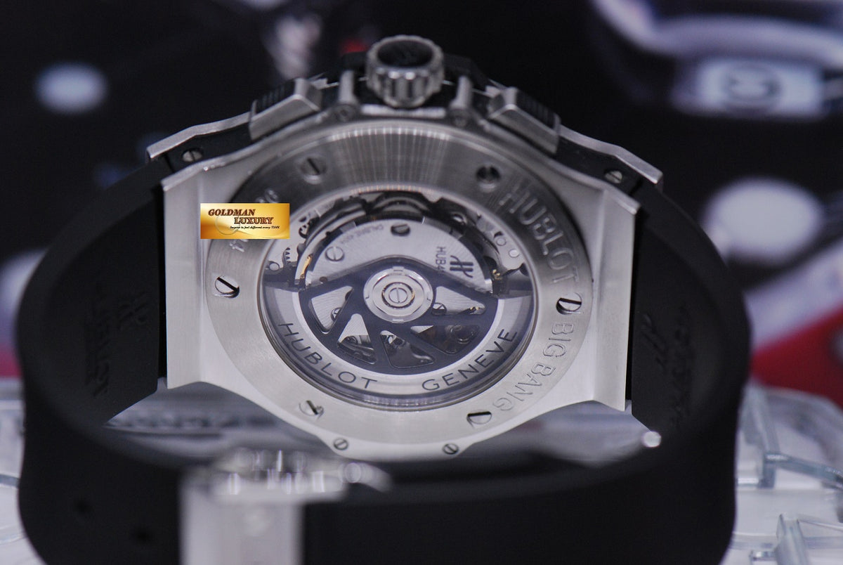 [SOLD] HUBLOT BIG BANG CHRONOGRAPH 44mm STEEL  BEZEL AUTOMATIC 301.SX.1170.RX (MINT)