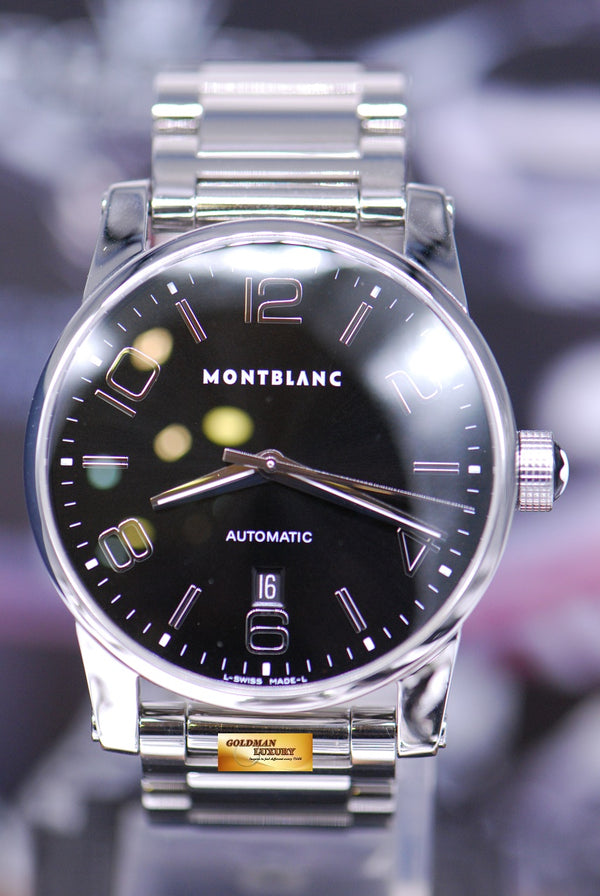 [SOLD] MONT BLANC TIMEWALKER 42mm STAINLESS STEEL AUTOMATIC BLACK 7070 (NEAR MINT)
