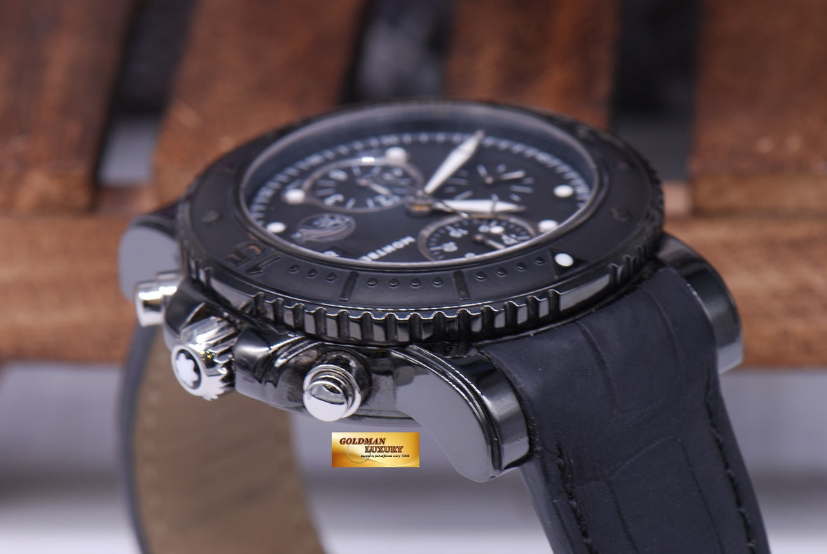[SOLD] MONT BLANC SPORTCHRONO DLC BLACK AUTOMATIC (MINT)