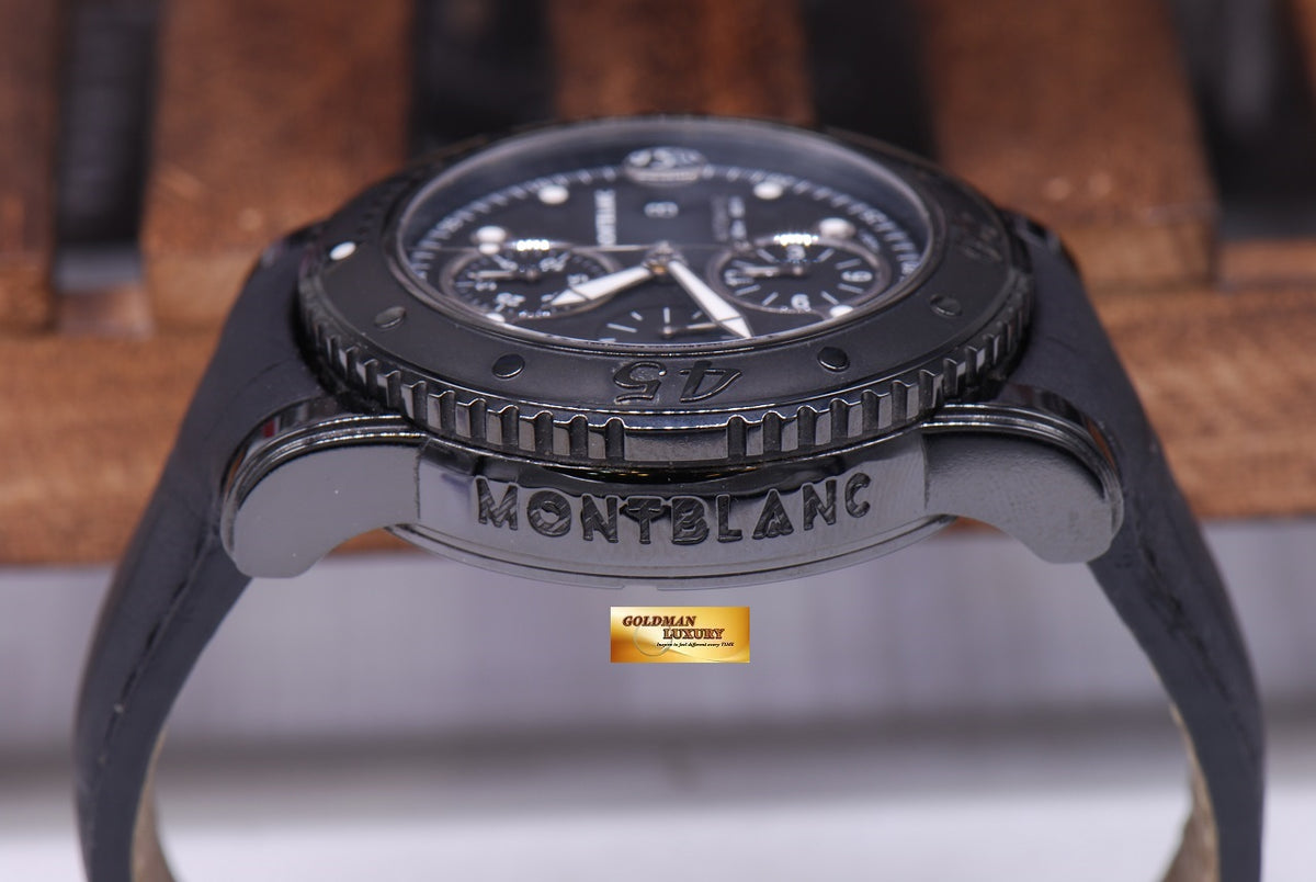 [SOLD] MONT BLANC SPORTCHRONO DLC BLACK AUTOMATIC (MINT)