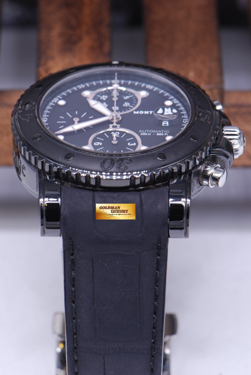 [SOLD] MONT BLANC SPORTCHRONO DLC BLACK AUTOMATIC (MINT)