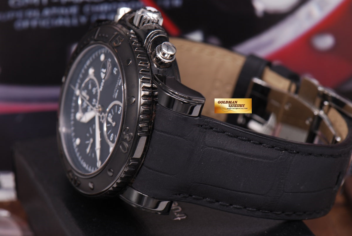 [SOLD] MONT BLANC SPORTCHRONO DLC BLACK AUTOMATIC (MINT)