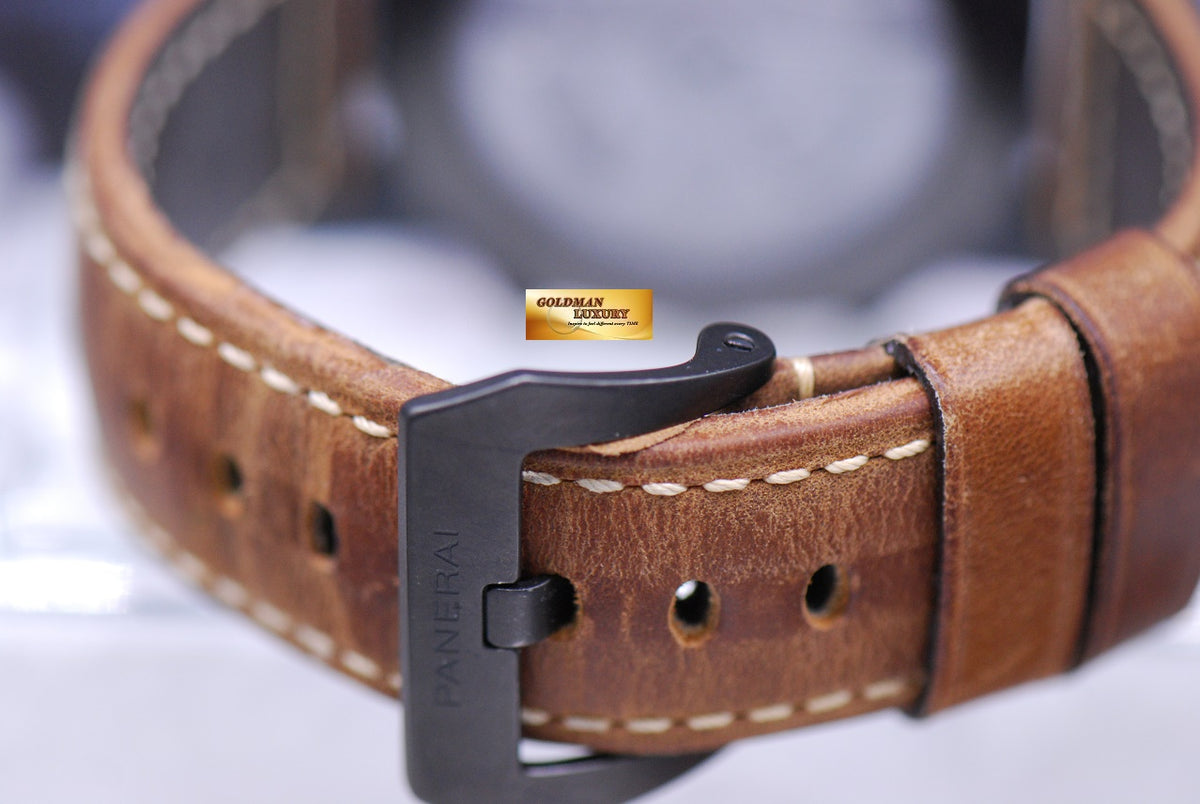 [SOLD] PANERAI LUMINOR FLYBACK CHRONOGRAPH BLACK CERAMIC AUTOMATIC PAM 580 (MINT)