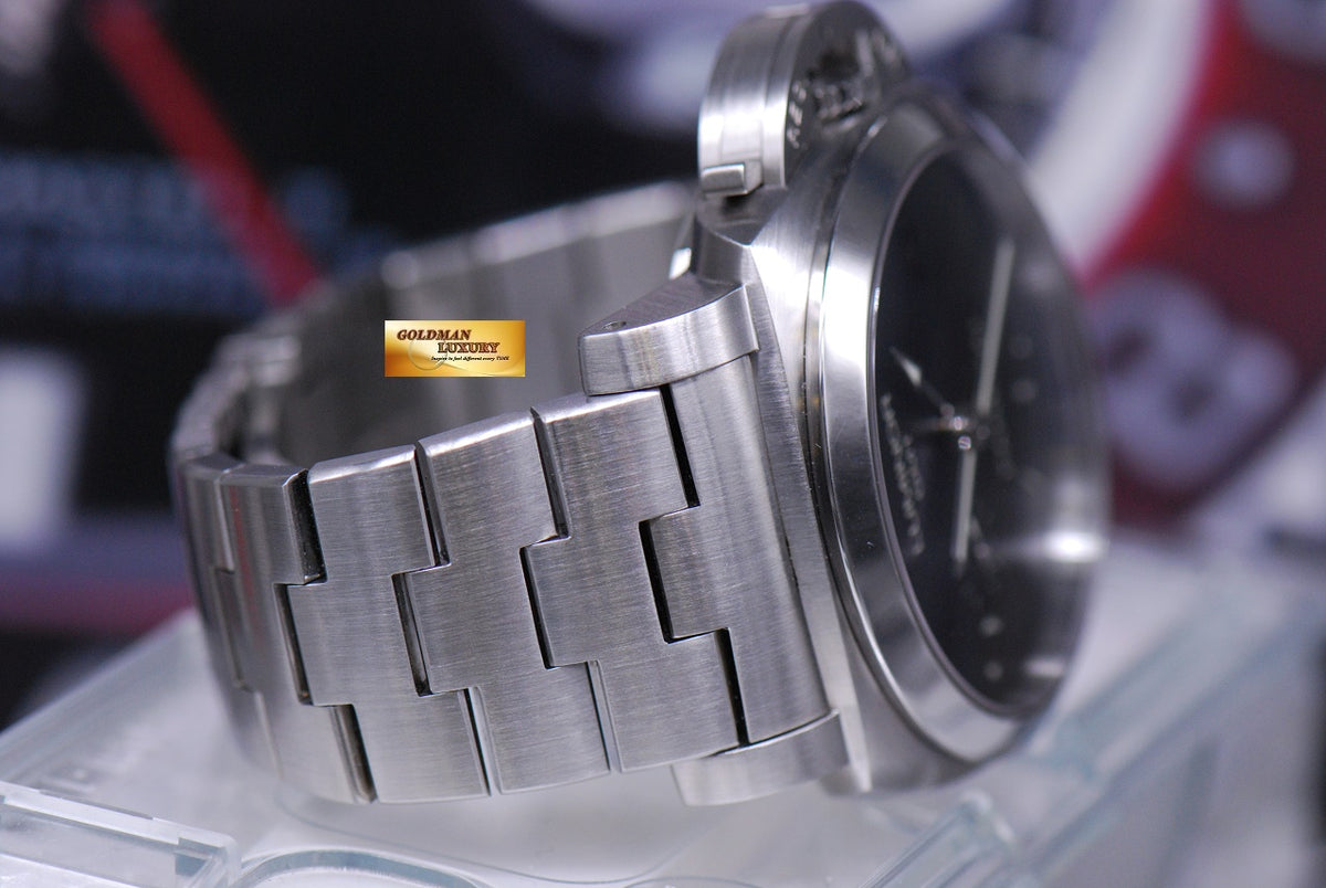 [SOLD] PANERAI LUMINOR 1950 GMT 44mm STAINLESS STEEL BRACELET PAM 329 AUTOMATIC (MINT)