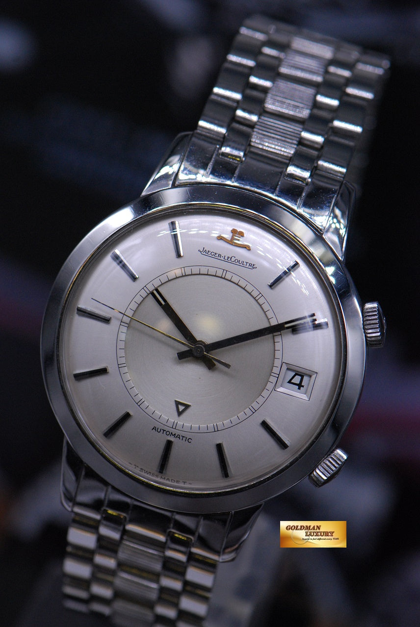 [SOLD] JAEGER-LeCOULTRE VINTAGE MEMOVOX ALARM 37mm IN BRACELET CALIBRE 855 HAMMER AUTOMATIC (VINTAGE MINT)