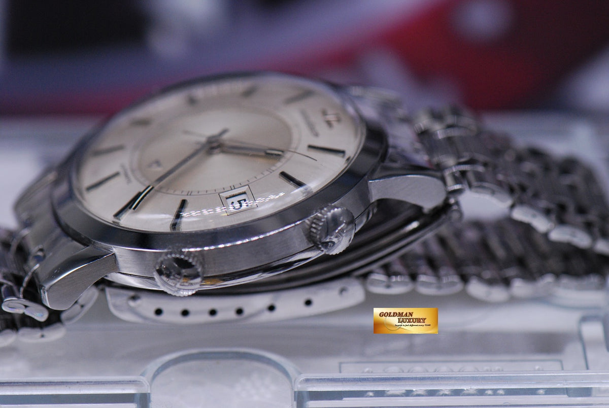 [SOLD] JAEGER-LeCOULTRE VINTAGE MEMOVOX ALARM 37mm IN BRACELET CALIBRE 855 HAMMER AUTOMATIC (VINTAGE MINT)