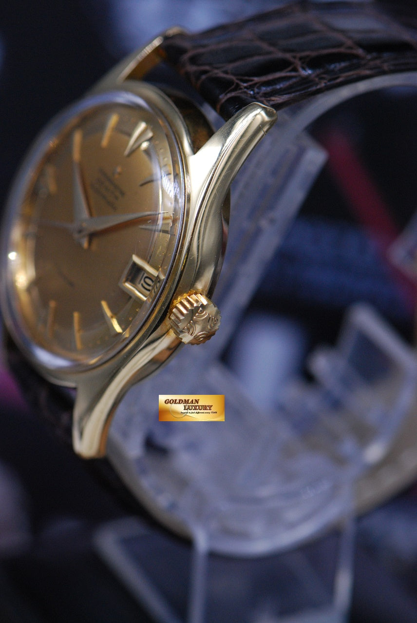 [SOLD] ZENITH VINTAGE CAPTAIN 36mm 18K YELLOW GOLD HAMMER AUTOMATIC (VINTAGE MINT)