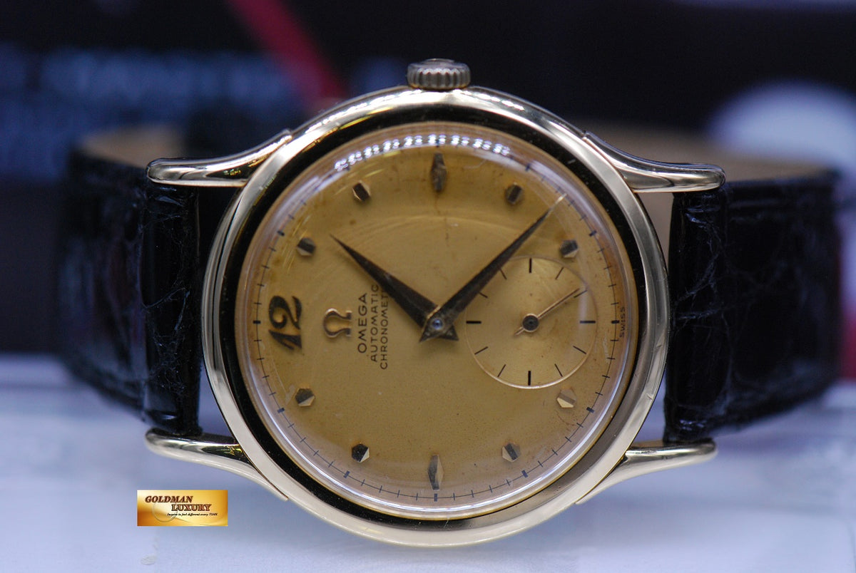 [SOLD] OMEGA VINTAGE SUB-SEC DIAL 18K YELLOW GOLD 32mm AUTOMATIC (VINTAGE NEAR MINT)