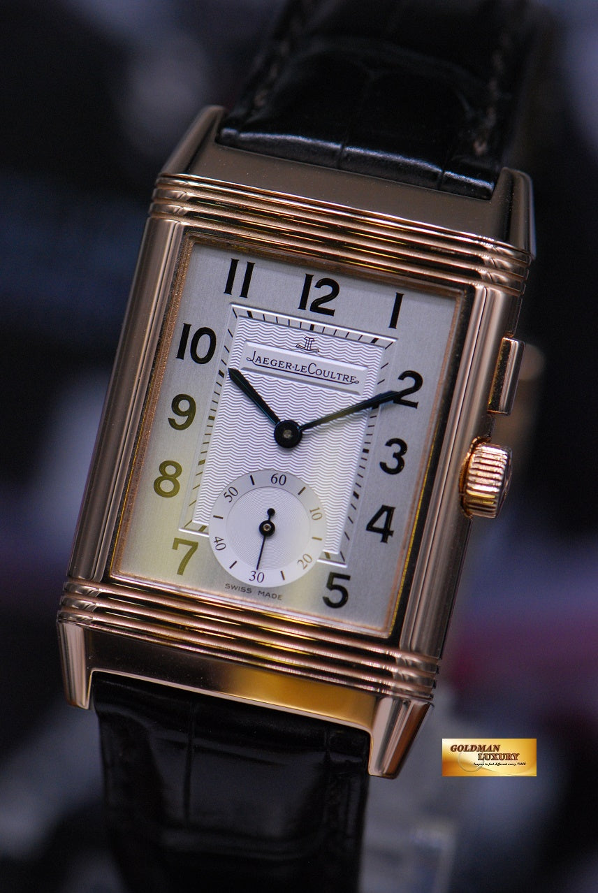 [SOLD] JLC REVERSO GRANDE 18K ROSE GOLD DUO REVERSIBLE MANUAL 272.2.51 (NEAR MINT)