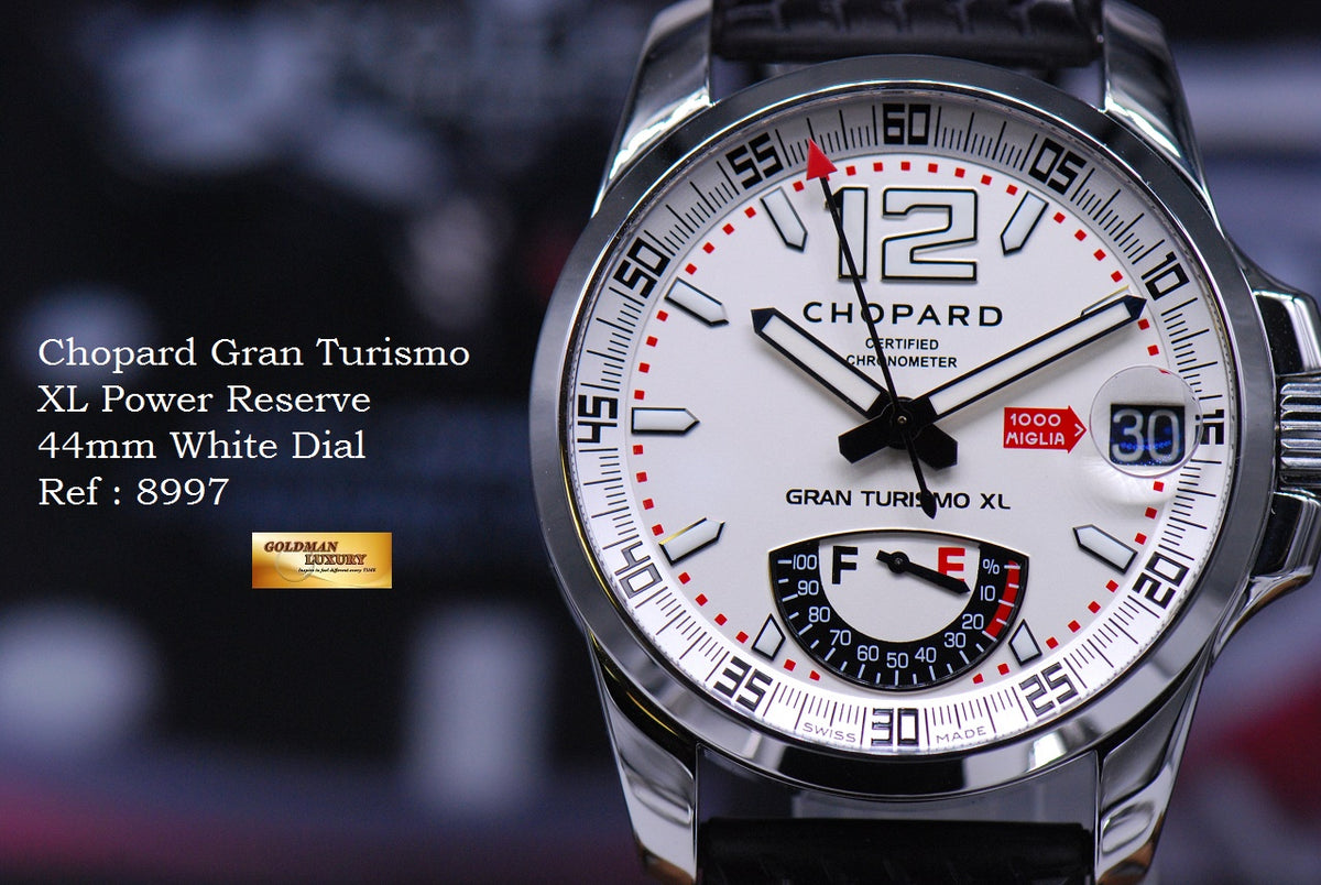 [SOLD] CHOPARD GRAN TURISMO XL POWER RESERVE 44mm WHITE 8997 (MINT)